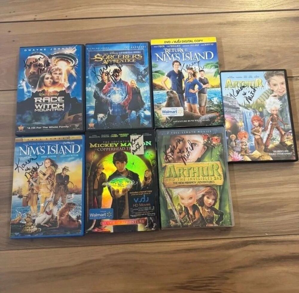 Fantasy Adventure DVD Bundle 7 Cases Family Movie Night Kidcore Media